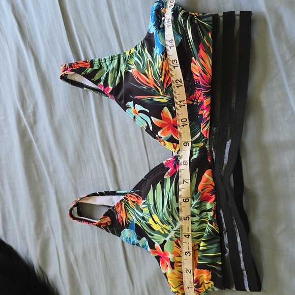 Tropical Floral Women's Swim Top - Picture 5 of 6